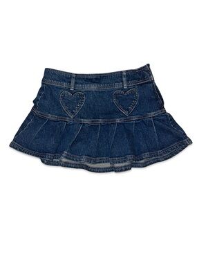 Y2K-style micro mini pleated denim skirt Hot Topic